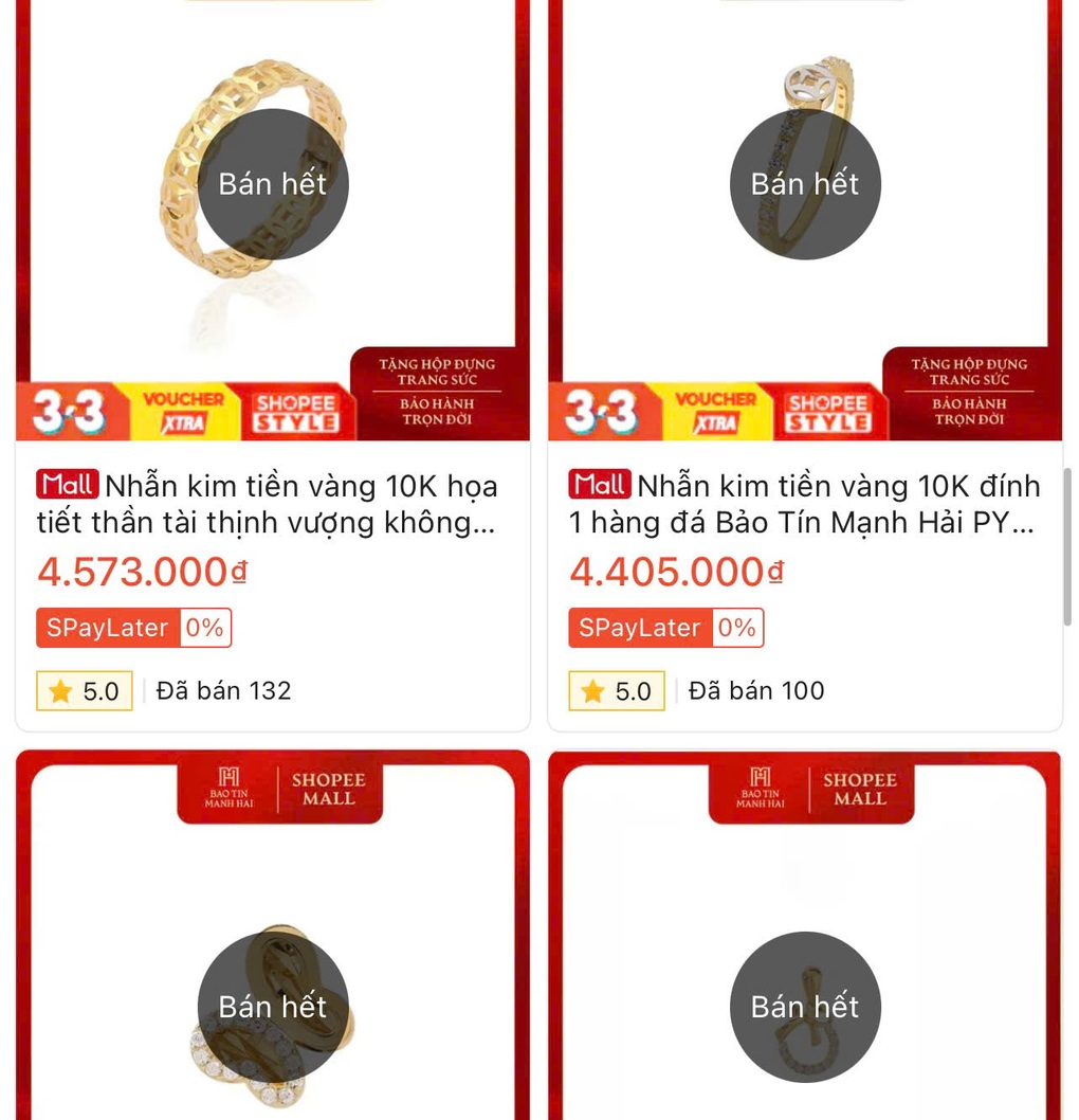 Chợ mạng rầm rộ bán vàng vía Thần Tài, vàng mini cháy hàng - 1