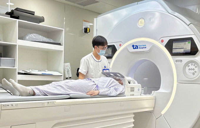 Chụp MRI 3 Tesla giúp tầm soát, phát hiện sớm các nguy cơ đột quỵ. Ảnh: Bệnh viện Đa khoa Tâm Anh