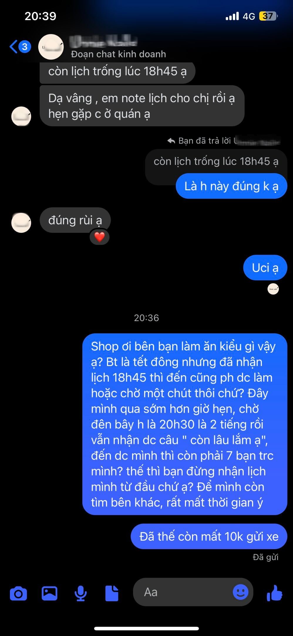 Kiếp nạn Tết: Cô gái chờ 2 tiếng không được làm nail dù đặt lịch trước, đã vậy còn mất 10k gửi xe- Ảnh 2.