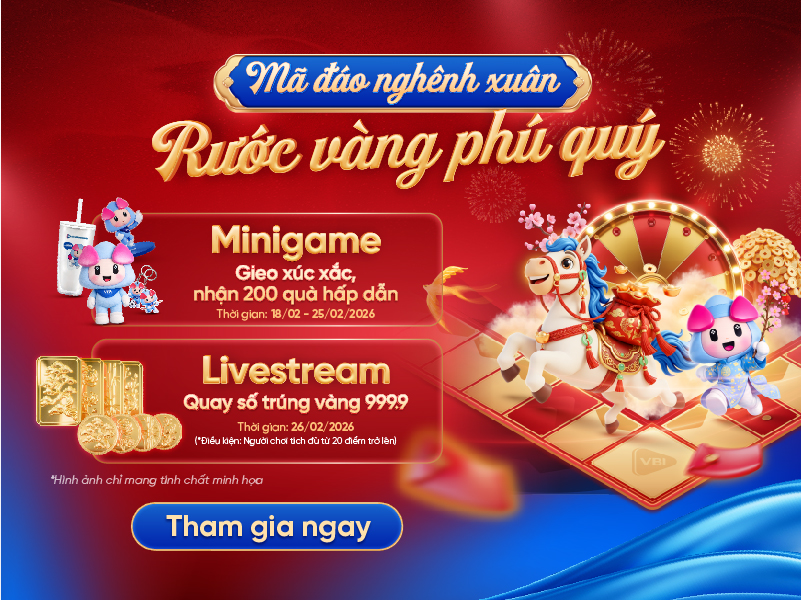 Cơ hội nhận vàng 999.9 đầu năm cùng minigame Tết của Bảo hiểm VietinBank- Ảnh 1.
