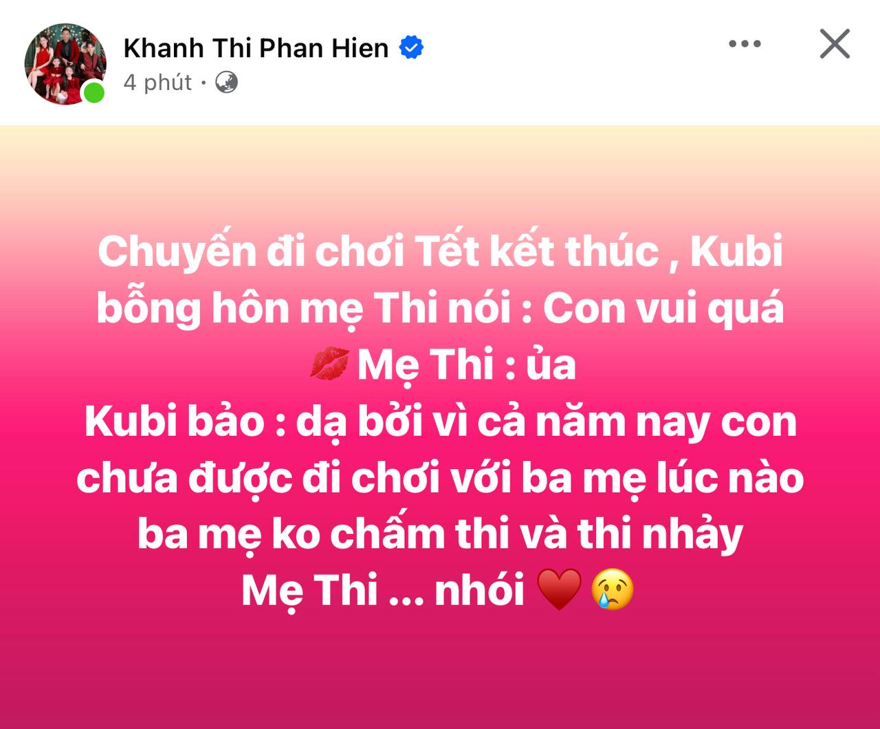 Kubi nói một câu, Khánh Thi bỗng thấy 