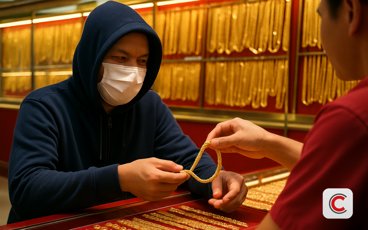 Người dân không bỏ khẩu trang, mũ trùm đầu khi vào tiệm vàng, ngân hàng: Công an địa phương khuyến nghị dừng phục vụ vì lý do sau- Ảnh 1.