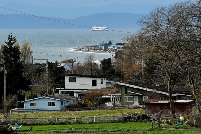 Một góc thị trấn Point Roberts ở bang Washington, Mỹ. Ảnh: Reuters