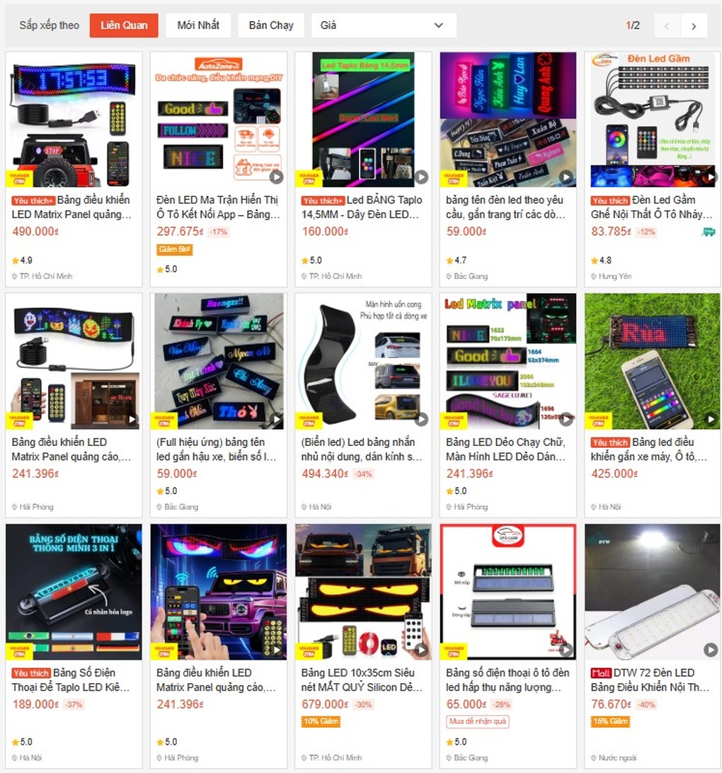 Đăng kiểm có từ chối xe lắp bảng đèn LED trang trí bên trong? - 1