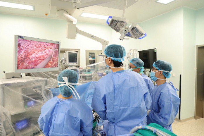 Ca ghép gan được thực hiện trong ngày nghỉ Tết đầu tiên. Ảnh: Bệnh viện cung cấp