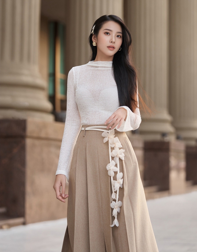 Đầu năm, nàng ưu ái diện chân váy xếp ly mọi lúc- Ảnh 1.