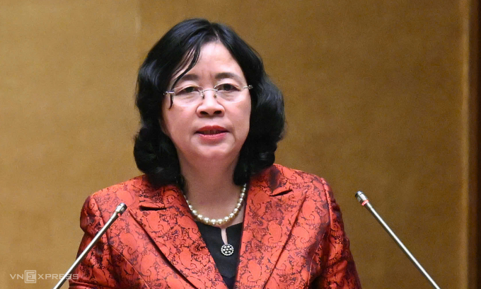 Chủ tịch Ủy ban Trung ương Mặt trận Tổ quốc Việt Nam Bùi Thị Minh Hoài. Ảnh: Giang Huy