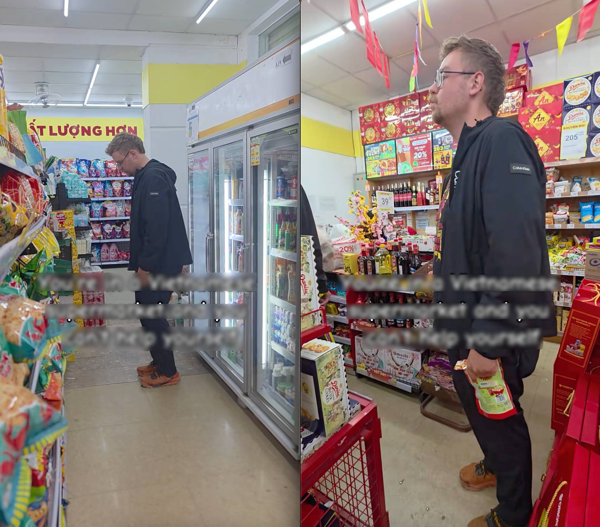 Đi siêu thị ở Việt Nam, khách Tây liên tục lắc người đầy khó hiểu- Ảnh 1.