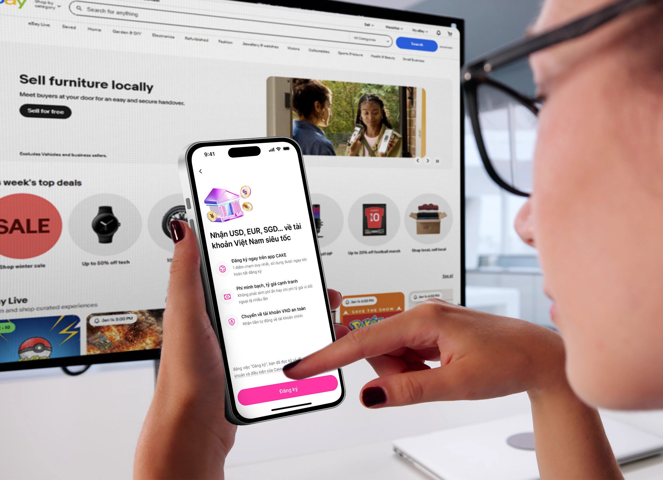 nhận ngoại tệ - Ảnh 1.