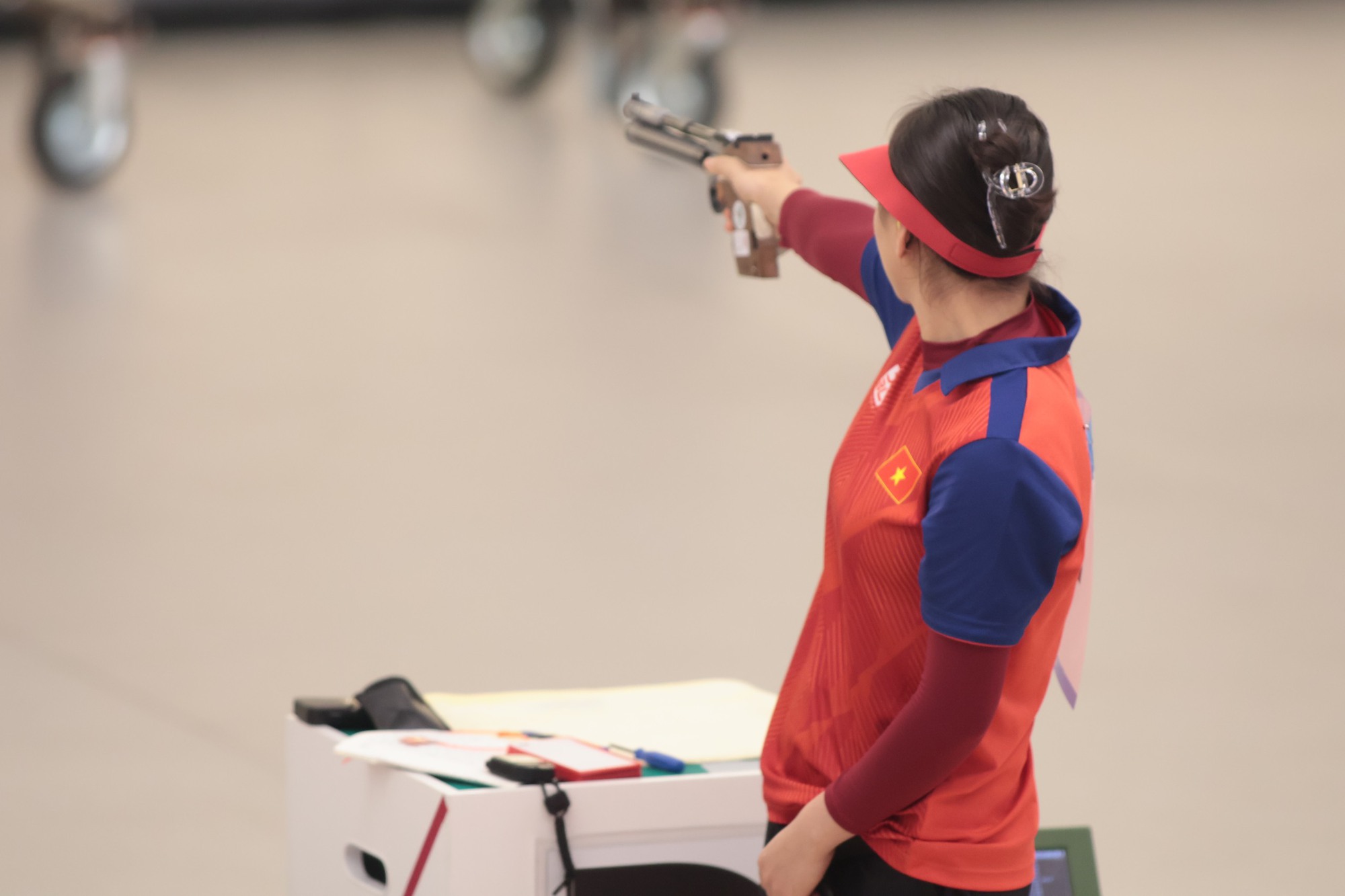 Nữ xạ thủ Việt giành HCV bắn súng châu Á - Ảnh 1.