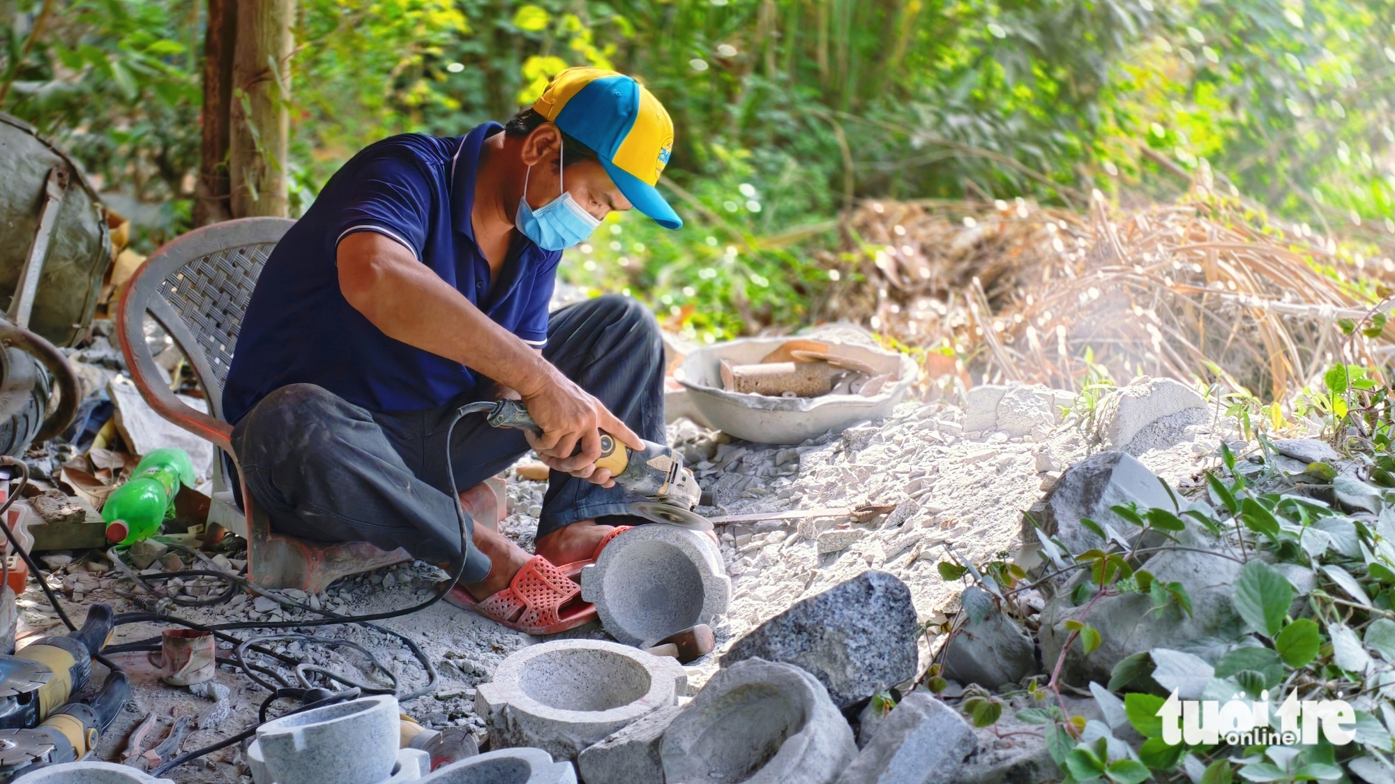 cối đá - Ảnh 1.