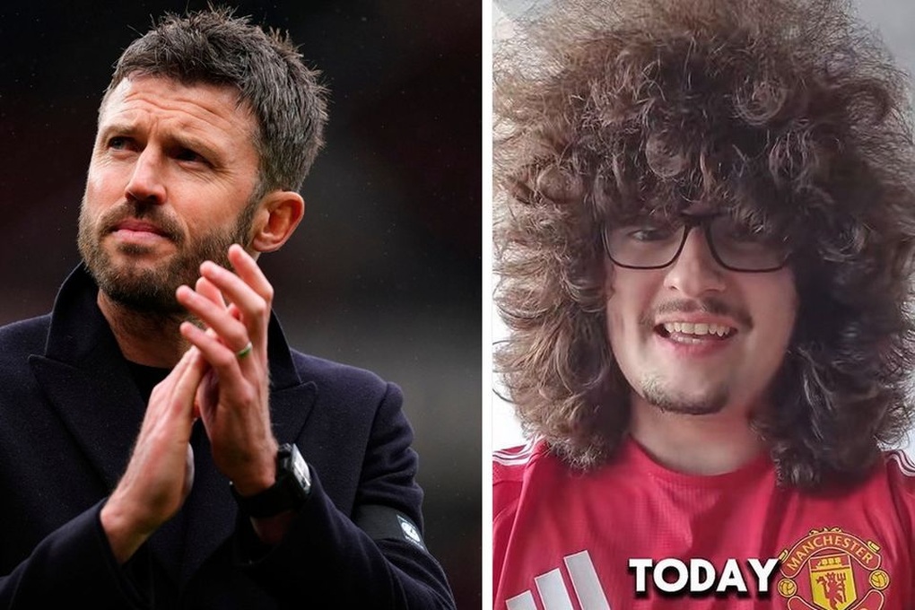 HLV Carrick phản ứng bất ngờ với CĐV “thề không cắt tóc” của Man Utd - 1
