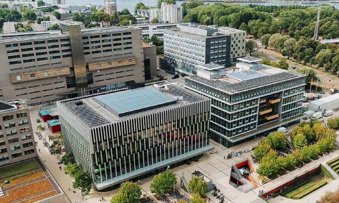Đại học Erasmus Rotterdam, một trong những trường top đầu ở Hà Lan. Ảnh: Erasmus University Rotterdam Fanpage