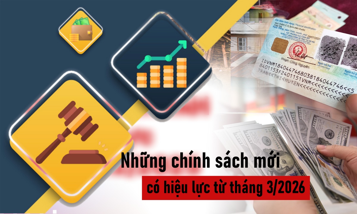 Từ 1.3.2026: Hàng loạt chính sách “siết chặt” có hiệu lực, người dân và doanh nghiệp bắt buộc phải biết kẻo thiệt!- Ảnh 1.