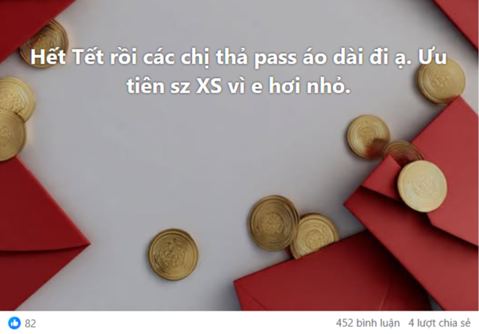 Hết Tết, đại hội thanh lý áo dài trỗi dậy- Ảnh 1.