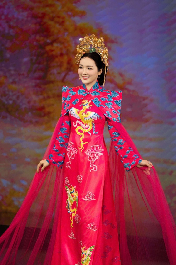 Giáng My trong một chương trình thời trang mới đây. Ảnh: FBNV