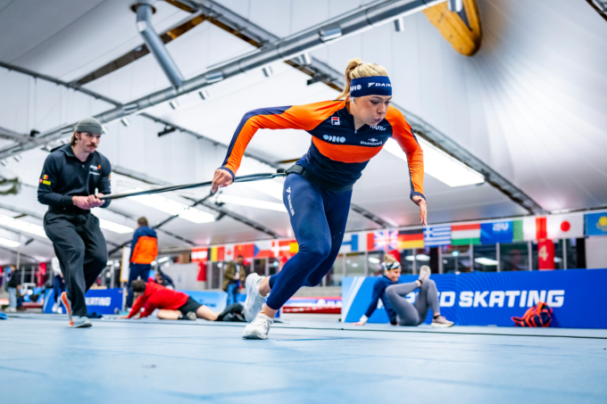 Đội tuyển Olympic Hà Lan được yêu cầu áp dụng các biện pháp phòng ngừa Covid-19 tại Olympic mùa đông, dù mới chỉ ghi nhận hai ca dương tính. Ảnh: Het Parool