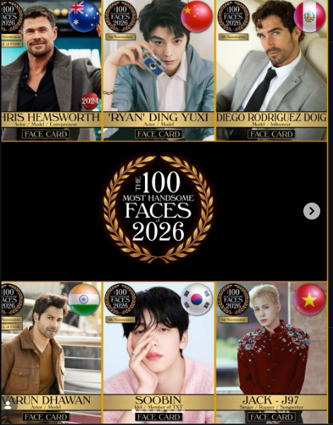 Jack lọt đề cử 100 gương mặt đẹp nhất thế giới 2026- Ảnh 2.