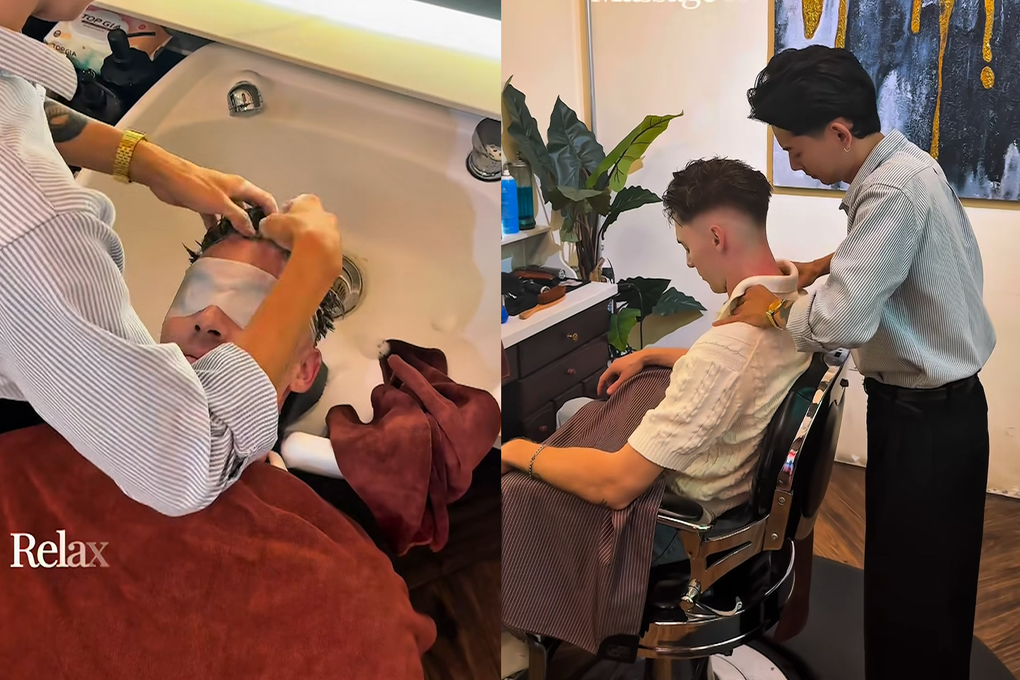 Khách Tây “nghiện” cắt tóc, khen tay nghề thợ Việt top đầu thế giới - 1