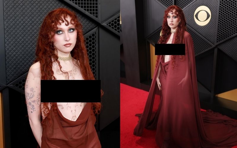 Nữ ca sĩ 7 triệu fan từng vượt mặt Taylor Swfit: Khoe nửa thân trên tại thảm đỏ, vướng nguy cơ bị phạt- Ảnh 2.