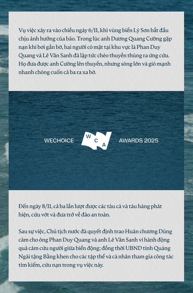 Kỳ tích đưa 3 người đàn ông từ “cõi chết’ trở về: Không ai ở Lý Sơn phải đối diện với biển một mình- Ảnh 1.