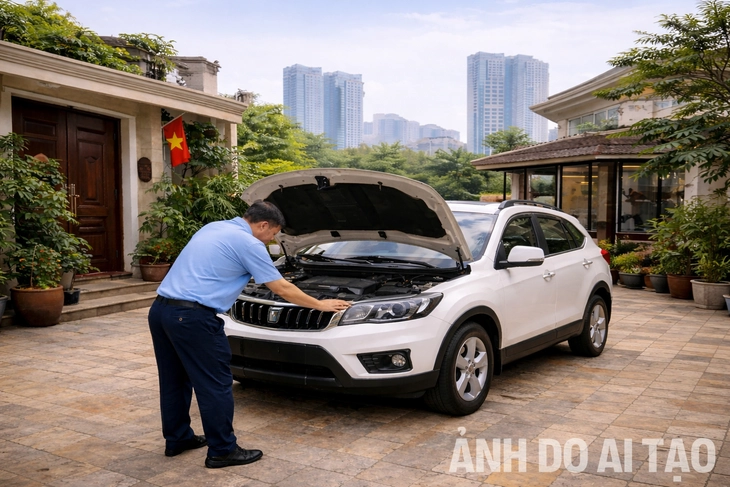 kiểm tra xe - Ảnh 1.