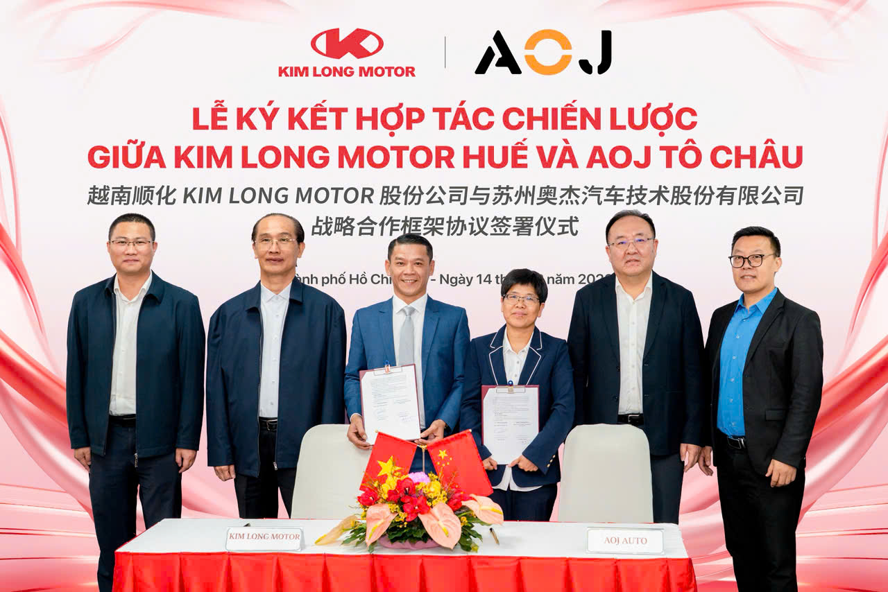 Kim Long Motor và AOJ Tô Châu hợp tác chiến lược sản xuất, kinh doanh ô tô- Ảnh 1.