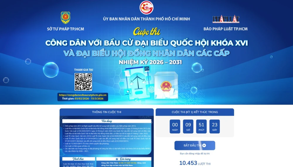 Ngày 8-2, ghi nhận hơn 10.453 lượt dự thi tính đến 14 giờ cùng ngày.