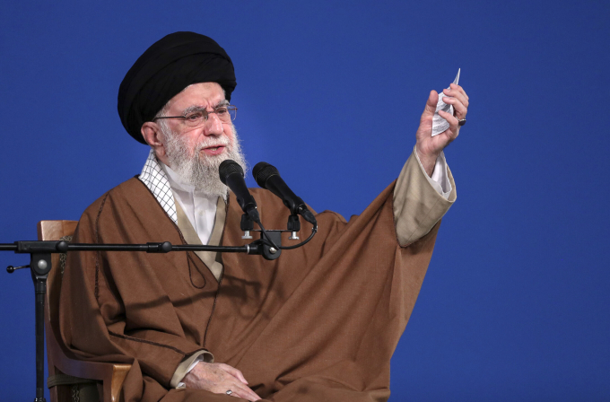 Lãnh tụ tối cao Iran Ali Khamenei tại Tehran ngày 21/3/2025. Ảnh: AP