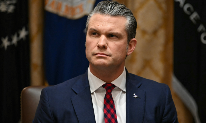 Bộ trưởng Quốc phòng Mỹ Pete Hegseth tại Nhà Trắng tháng 12/2025. Ảnh: AFP
