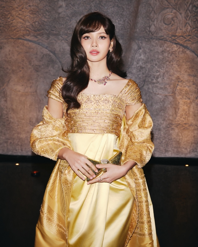 Ca sĩ Lisa ở sự kiện của Tổng cục Du lịch Thái Lan, trong vai trò Đại sứ Du lịch hồi cuối tháng 1. Ảnh: Instagram Lalisa Manobal