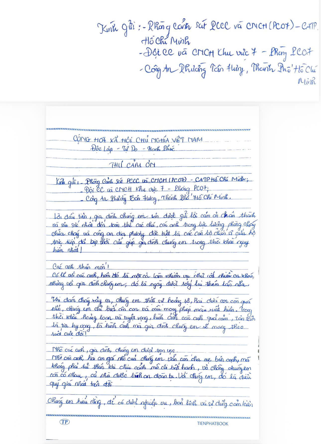 Lời tâm tình của một gia đình gửi đến Công an TPHCM - Ảnh 3.