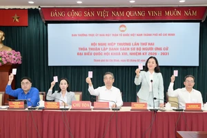 TP.HCM thống nhất danh sách sơ bộ 60 người ứng cử đại biểu Quốc hội khóa XVI 