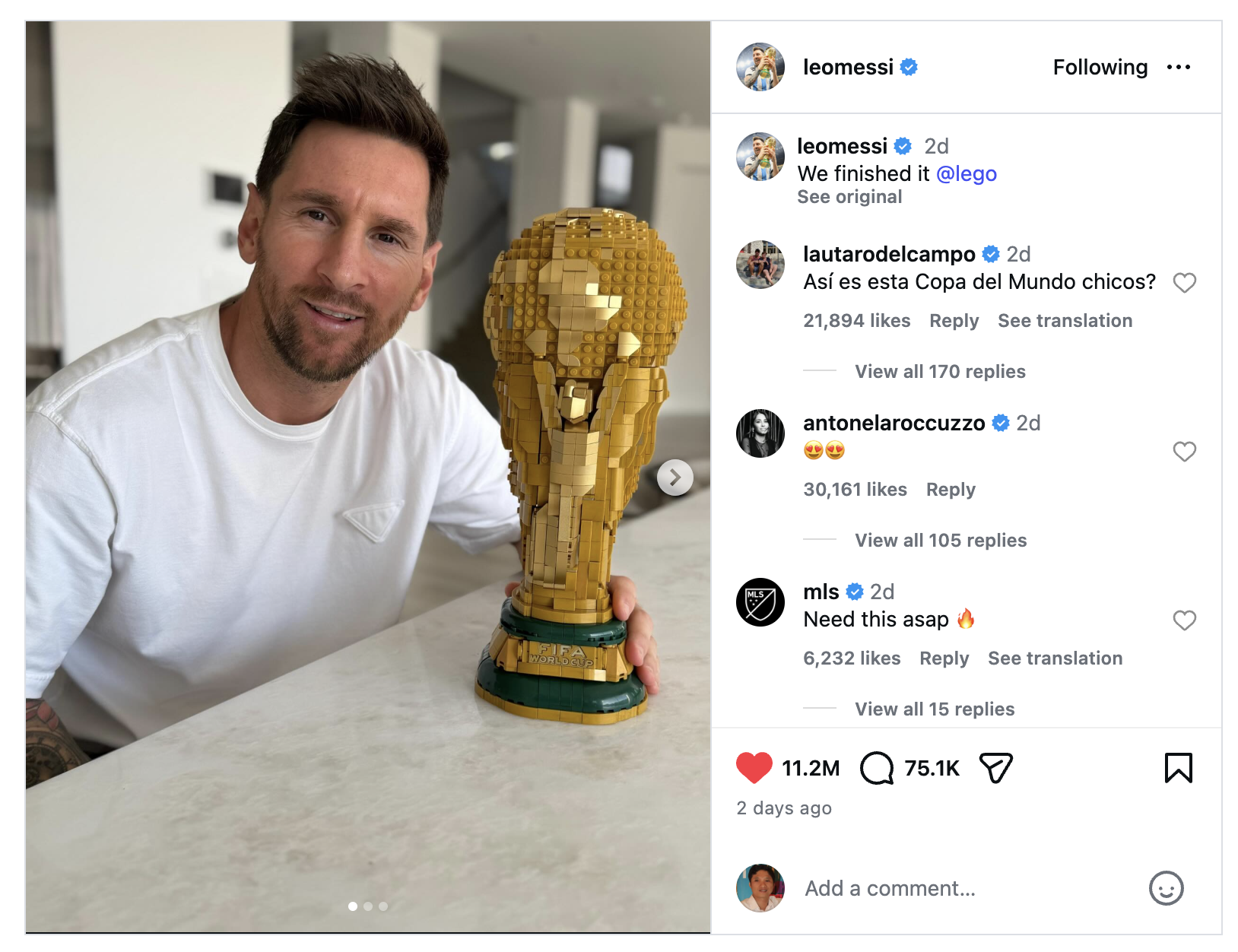 Messi lắp ghép lego cực đỉnh, theo đuổi những sở thích mới chờ World Cup- Ảnh 1.