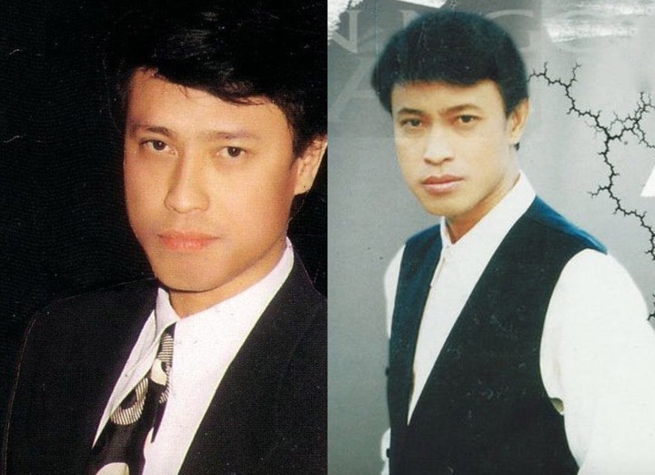 Danh ca Tuấn Ngọc thời trẻ.