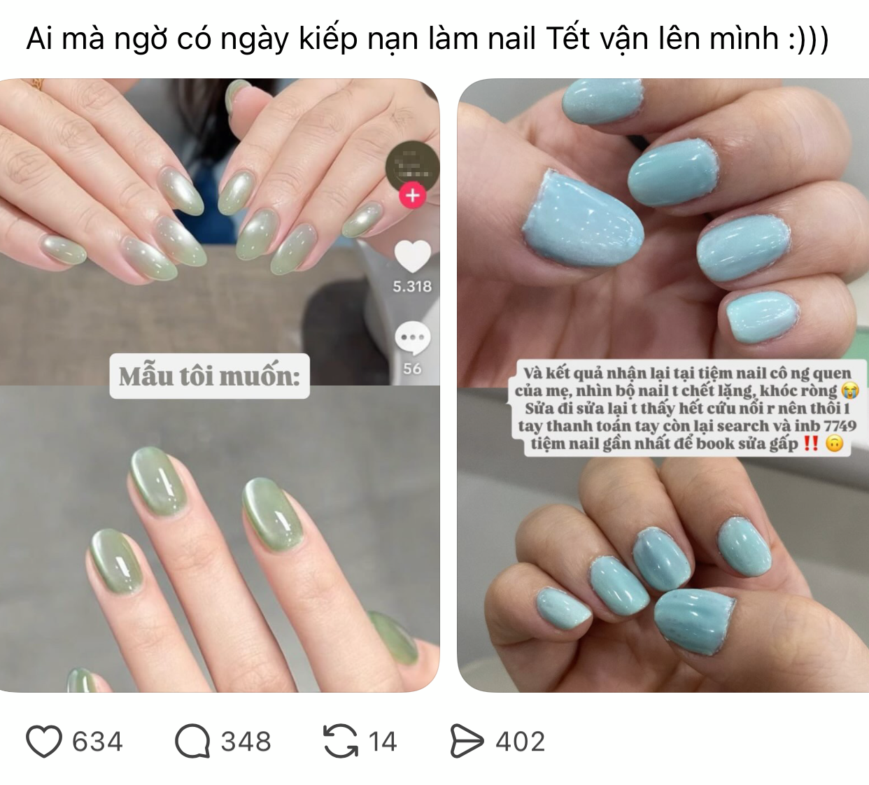Kiếp nạn nail Tết: Nàng thơ 