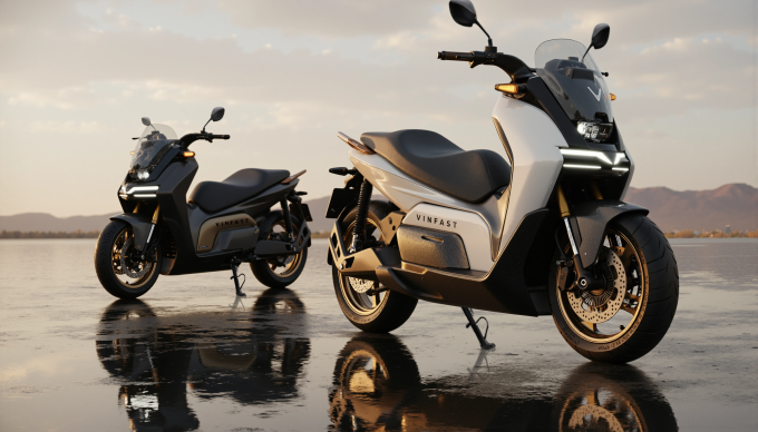 Mẫu xe máy điện Rasad, thuộc phân khúc Cao cấp của VinFast. Ảnh: VinFast