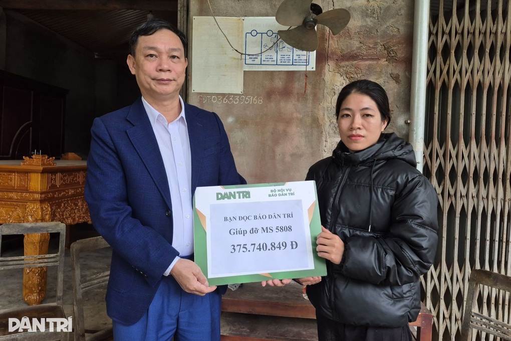 Người mẹ có 2 con bị bệnh đón nhận hơn 415 triệu đồng ngày cận Tết - 1