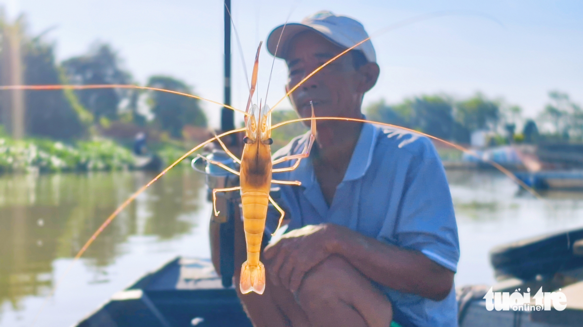 Nhộn nhịp cần thủ khai xuân trên sông Hậu, tỉnh An Giang - Ảnh 1.