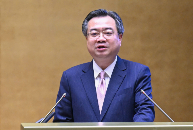 Trưởng ban Chính sách, chiến lược Trung ương Nguyễn Thanh Nghị trình bày tại hội nghị, ngày 25/2. Ảnh: Giang Huy