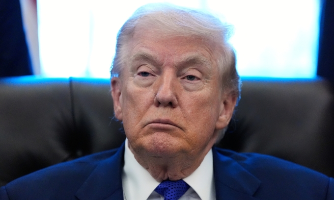 Tổng thống Mỹ Donald Trump tại Nhà Trắng hôm 2/2. Ảnh: AP