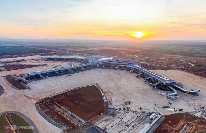 Công trường thi công sân bay Long Thành, tháng 12/2025. Ảnh: Quỳnh Trần