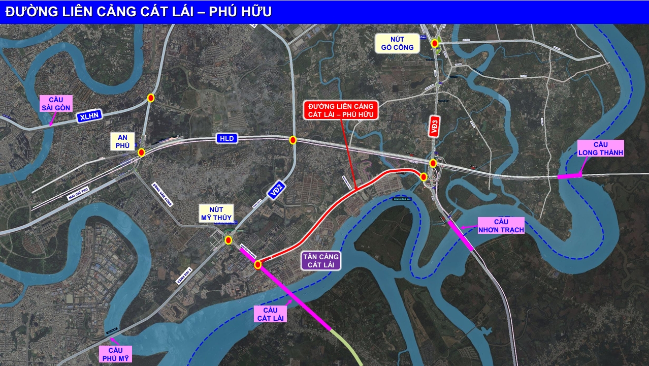 Ngắm phối cảnh trục liên cảng Cát Lái - Phú Hữu chuẩn bị khởi công 2026 - Ảnh 1.