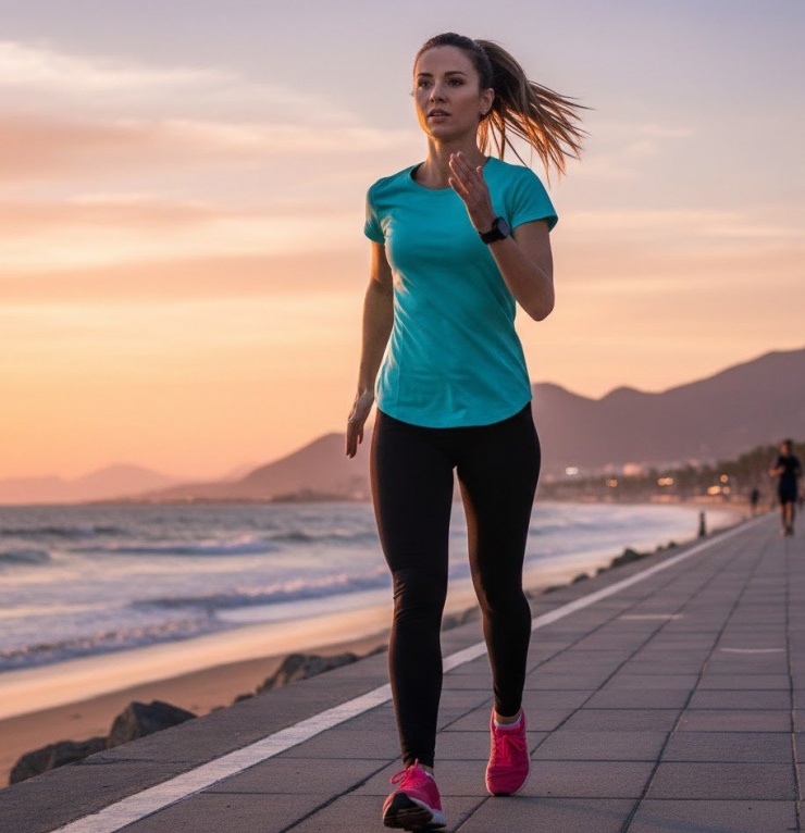 Phục hồi vóc dáng sau Tết: Tập luyện thế nào để giảm mỡ mà không kiệt sức? 3 Đi bộ nhanh là bài tập phù hợp để quay lại tập luyện phục hồi vóc dáng sau Tết.