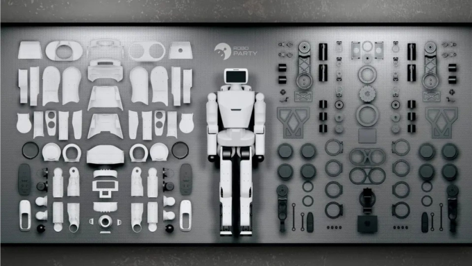 Toàn bộ phần cứng robot Origin của RoboParty. Ảnh: RoboParty