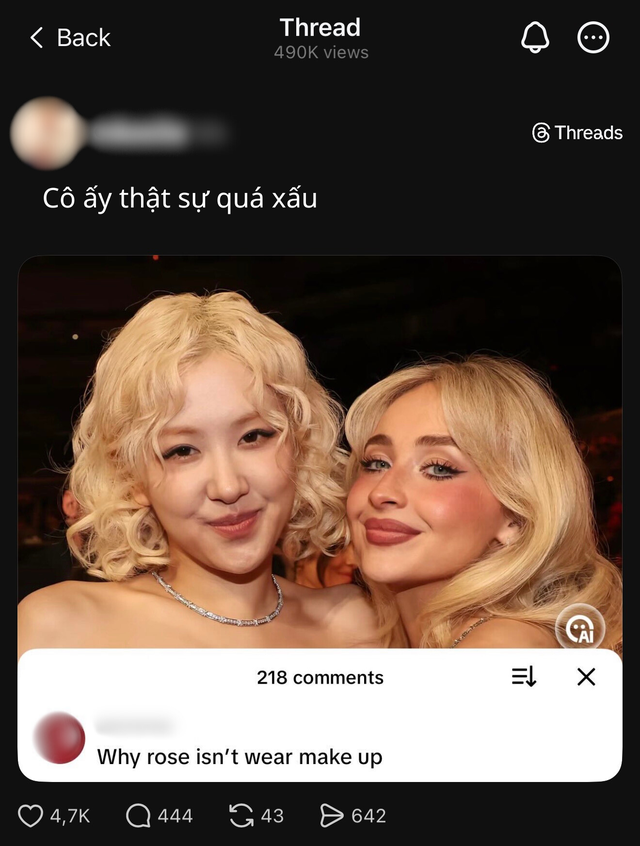 Rosé lép vế về nhan sắc khi đứng cạnh người đẹp nóng bỏng đến từ Mỹ- Ảnh 2.