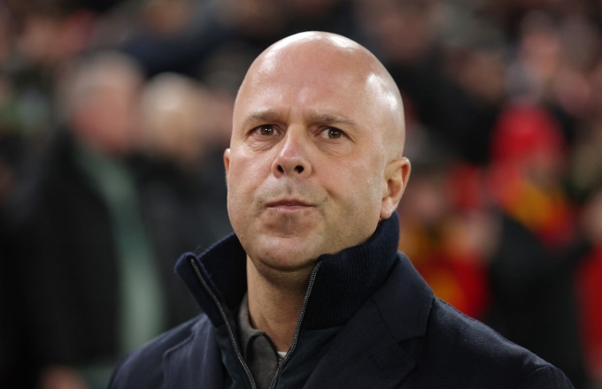 HLV Arne Slot trong trận Liverpool gặp Qarabag ở lượt cuối vòng bảng Champions League trên sân Anfield, thành phố Liverpool, Vương quốc Anh tối 28/1/2026. Ảnh: Reuters