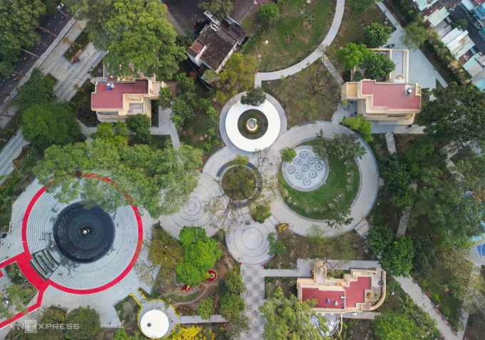 Khu vực trung tâm của Công viên số 1 Lý Thái Tổ, chiều 12/2. Ảnh: Quỳnh Trần