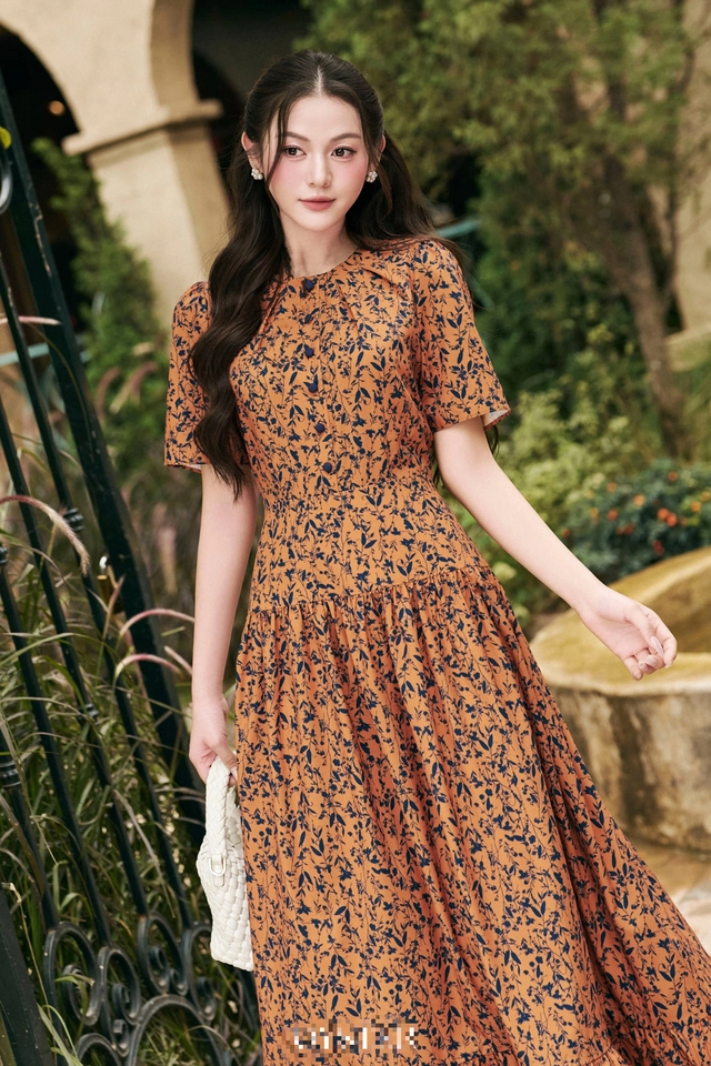 Tận hưởng tiết xuân mát dịu qua những chiếc váy hoa tươi sáng- Ảnh 1.