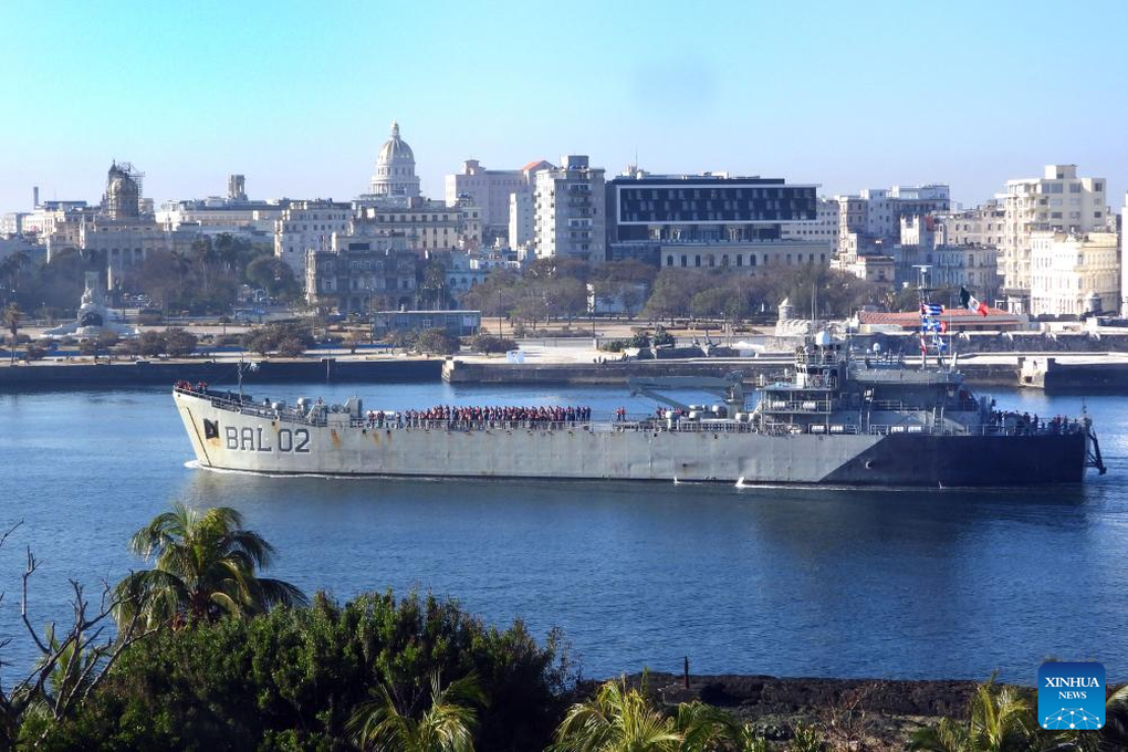 Tàu hải quân Mexico chở 814 tấn hàng viện trợ đến Cuba - 1